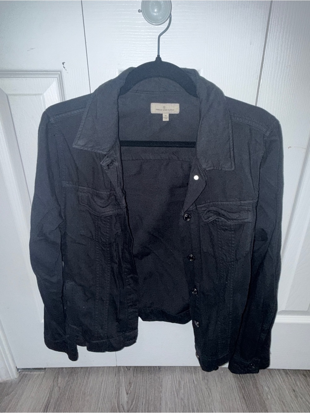 Thread & Supply Black Denim Jacket